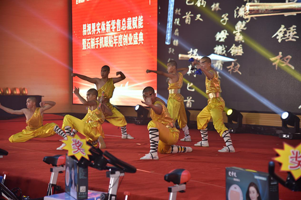 气势雄浑的少林功夫表演